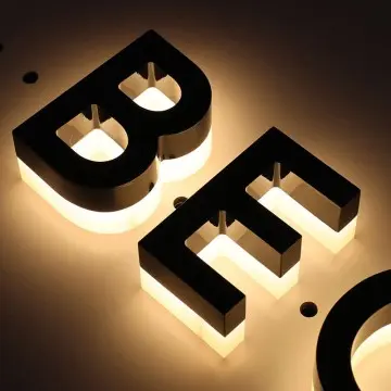 Smart RGB Color Changing Backlit Letters with Remote Control