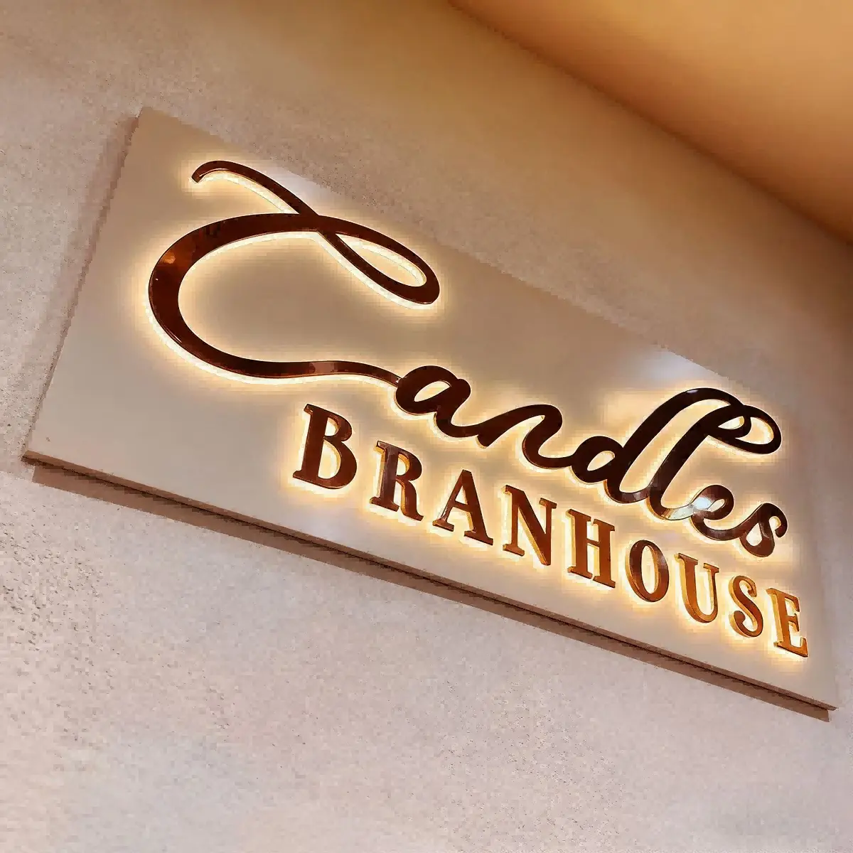 3D立體發光金屬字母背光Logo,適用於辦公室牆面廣告標誌 2