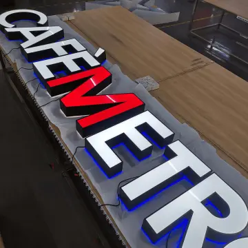 Custom Front Lit Signs for Stores 3D LED Illuminated Letters