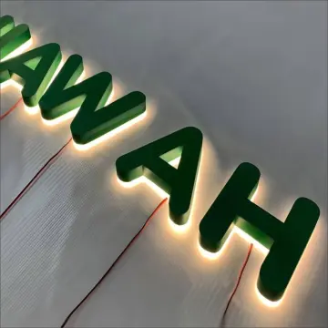 Led Backlit Letter Sign Outdoor 3D Illuminated Acrylic Led logo