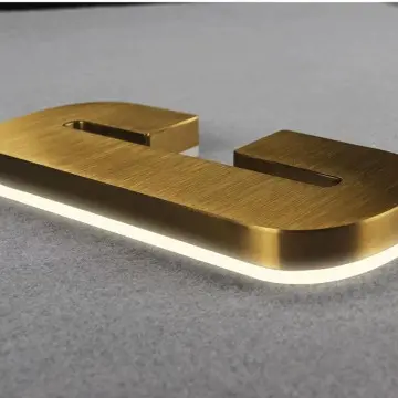 Stainless Steel Back-lit Channel Letters Modern Illuminated Signage Solution