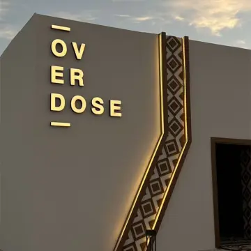 商業不銹鋼前照式戶外店面招牌，可客製化Logo