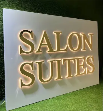 Custom Company Wall Led Backlit Letter 3D Signage Logo