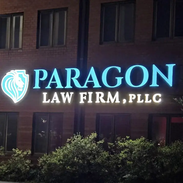 公司戶外3D壓克力LED招牌正面發光立體字