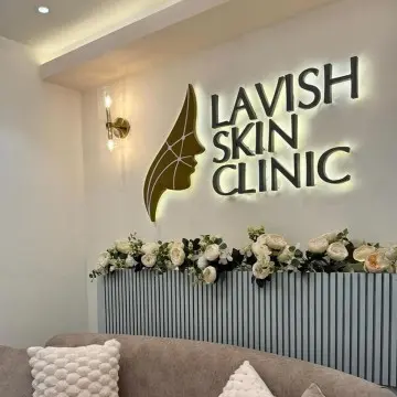 Backlit LED Sign For Business On The Wall