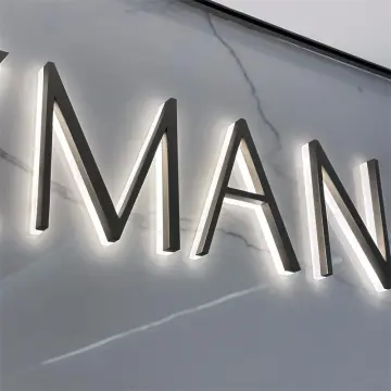 3D LED Backlit Channel Letters with Black Coating