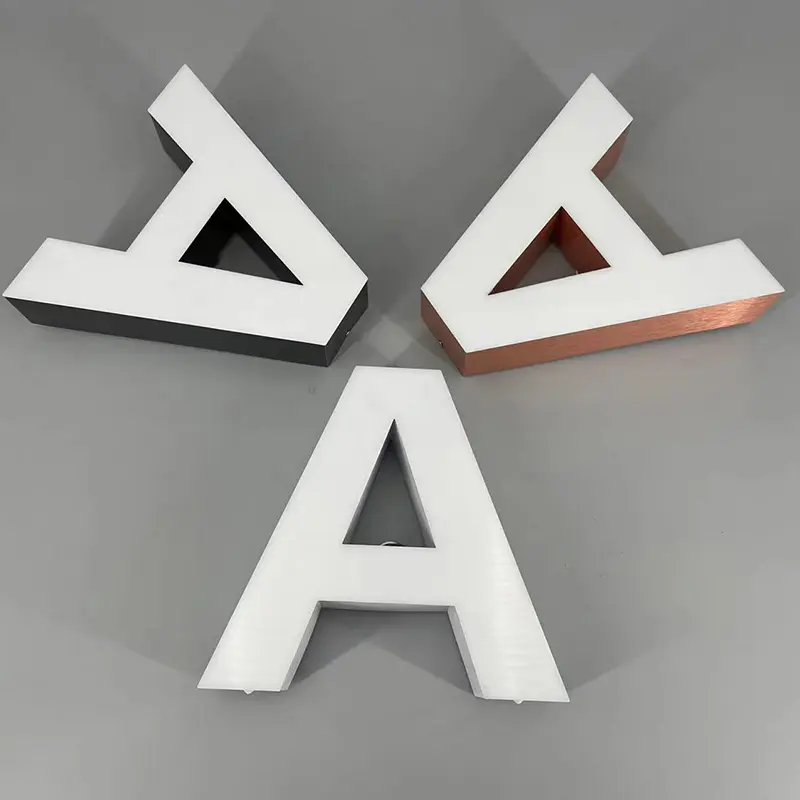 Aluminum Rimless Channel Letters  Borderless Signage Design